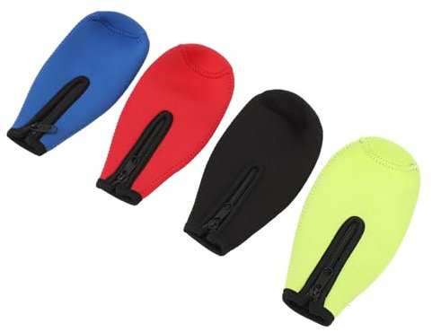 4-Piece Set Beer Sleeve, Wine Insulation Jacket with Zipper, Neoprene Insulated Cover for 4 Bottles, Keep Beverages Warm and Cold, Multi-Use Design