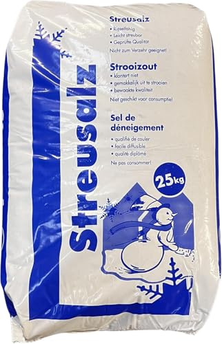 BURI Streusalz | Auftausalz | Tausalz | Streumittel | Steinsalz | Salz | Nordsalz | 20kg | für den privaten und professionellen Gebrauch | Streugut | sofort verfügbar (1x 25kg Sack)