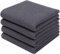 Moosfor Geschirrtücher 100% Baumwolle, 4er Set 32 x 72 cm, Weiche Geschirrhandtücher Küchenhandtücher Saugfähig Küchentücher Dicke Premium Geschirrtuch Spüllappen Putzlappen, Dunkelgrau