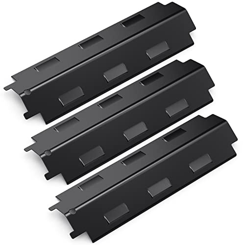 Coisien Universal Flavorizer Bar, 37 cm brännarlock, 3 st porslinsstål reservdelar för flamplatta, värmeplatta tillbehör för grillmodeller (3PS)