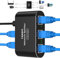 VPFET Ethernet Switch 4 Port 1000Mbps LAN Splitter 1 à 4 Gigabit RJ45 Répartiteur avec USB C Power Cable Network Distributor Convient pour routeur Ordinateur TV Set Top Box