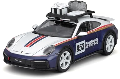 Bburago - Porsche 911 Dakar - Realistisches Modellauto im Maßstab 1:24, Diecast-Replik mit zu öffnenden Türen, offizielle Porsche-Lizenz, empfohlenes Alter 3+ Jahre