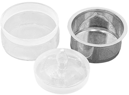 Hellery Kit di riparazione per orologi Coppa porta olio per orologi con acciaio inossidabile Strumento per olio per orologi Barattolo per il lavaggio