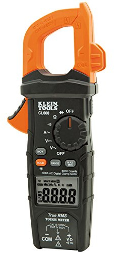 Klein Tools CL600 True RMS Digital AC Auto-Ranging Cordless Clamp Meter Kit