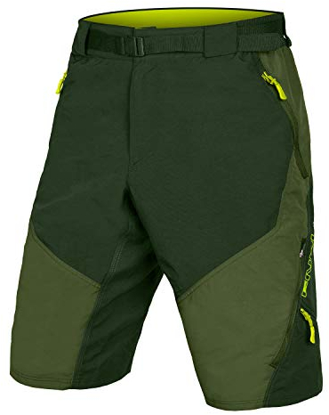 Endura Herren Hummvee Mountainbike-Radhose mit Futter Boardshorts, olivgrün, L