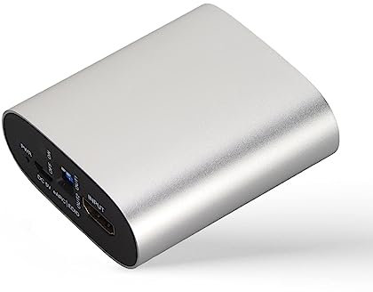 Yunseity 4K@60Hz eARC HDMI Audio Extractor, HDMI 2.0b HDCP 2.3, Support CEC, HDR, HDR10, HDR10+, Dolby Vision, 18Gbps HDMI Audio Converter