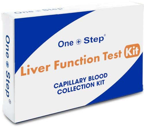 One Step: Liver Function Blood Test Kit – at-Home Liver Health Screening with Lab Analysis & Report – Tests ALT, AST, Bilirubin, Albumin, GGT, Total Protein – Easy Sample Collection