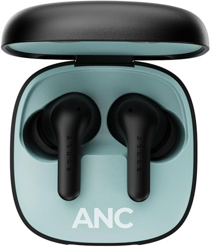 Boult Newly Launched Klarity 4 in Ear Earbuds with 60H Playtime, 35dB Active Noise Cancellation, 4 Mics Calling, 45ms Low Latency, 10mm Driver, Type-C Fast Charging, TWS ANC Ear Buds Wireless (Black)
