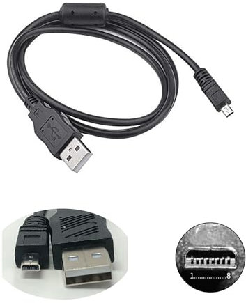 USB-Kabel für Nikon Coolpix Ladegerät UC-E6 UC-E16 UC-E23 UC-E17 Ersatz für Nikon Kameraladegerät kompatibel mit Nikon B500, A300, A10, A100, L29, L31, L32, DSLR D3300 D750 D5300 D72000 D320. 0