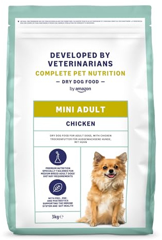 by Amazon Cibo secco Premium per cani adulti mini pollo 3kg 1 confezione