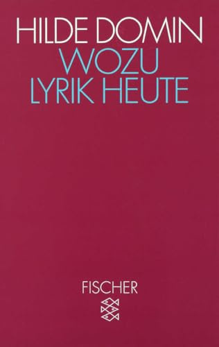 Wozu Lyrik heute: Dichtung und Leser in der gesteuerten Gesellschaft: 12204