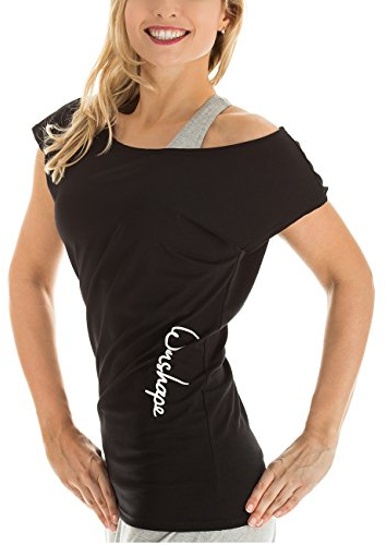 Winshape Damen Dance-Shirt WTR12 Freizeit Fitness Workout T, Schwarz, M