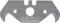 kwb lames de crochet pour couteau à tapis 024 306 (6 pièces, extrêmement coupants, 49 x 19 x 0, 5 mm, distributeur pratique)