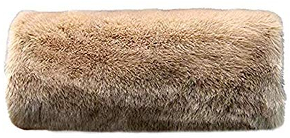 SwirlColor Manchon de Fourrure Artificiel, Pour le Chauffage de Mains en Hiver Kaki, 15,7 pouces * 7,9 pouces (40cm * 20cm)