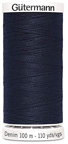 Gutermann Fil à coudre en denim Bleu marine Taille unique