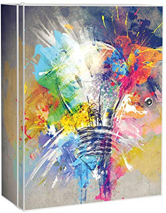 banjado Medizinschrank abschliessbar mit Motiv Idee 35x46x15cm - großer Arzneischrank für die Hausapotheke - Medikamentenschrank aus Metall zur Medikamenten Aufbewahrung