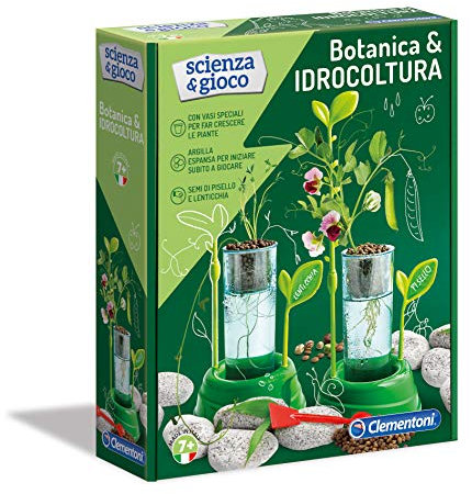 Clementoni Scienza E Gioco - Botanica & Idrocoltura Gioco Scientifico per Bambini, 8 Anni, Multicolore, 19151