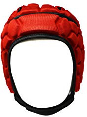 Barnett, Red, S, Soft Shell Flag Football Helmet 7v7 Rugby Helmet Scrum Cap Soccer Padded Headgear Adjustable Head Protector for Youth Kids Adults