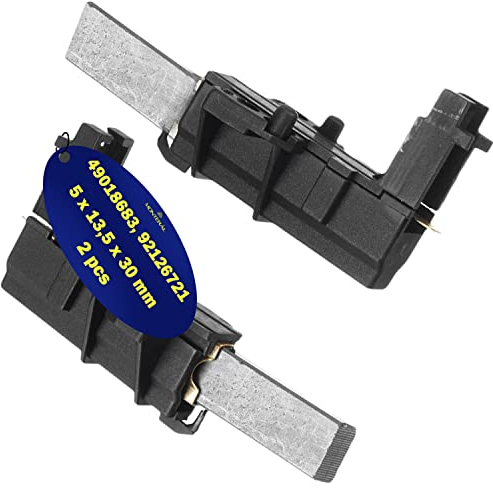 2 Pezzi Spazzole Carbone per Motore Elettrico Lavatrice 5 x 13,5 x 30 mm 49018683 92126721 per Candy Garanzia di 10 Anni - MONTERAL