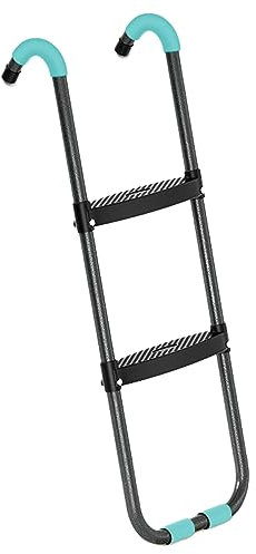 UVCMDUI Scala per Trampolino, Scaletta per Tappeto Elastico con 2/3 Gradini Larghi, Antiscivolo Universale Scala con Gancio, Accessori per Trampolini per Bambini, Trampolino da Giardino,2 Step