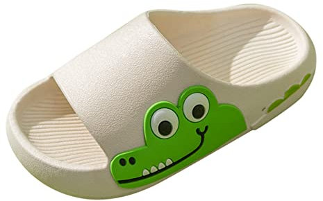 Pantoufles de Bain Enfants Chaussons Été Fille Maison Léger Antidérapant Sandales Garçon Tongs Claquettes Chaussures Piscine et Plage Douche Mules Léger Respirant Slippers Dessin Animé Chaussons