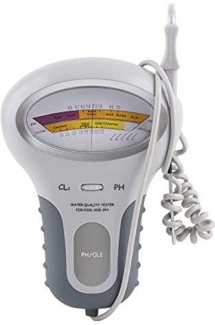 Testeur Ph Piscine Electronique,Testeur Piscine,Testeur D'Eau De Piscine Testeur De Ph,Testeur De Qualité De L'Eau Ph-Mètre Testeur De Chlore Détecteur D'Eau Pour Piscine,Aquarium,Piscine,Spa,Bain À R