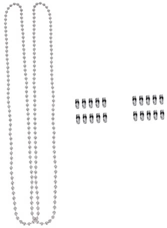 Gadpiparty 1m Catena Di Trazione in Metallo Con Connettori Per Interruttore Tirante Ricambio Per Luce Ventilatore Da Soffitto Colore Argento