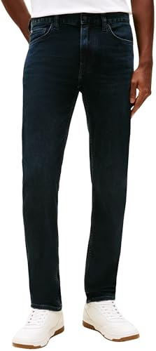 Tommy Hilfiger Men's CORE Denton Blue Black MW0MW39036 Straight, Denim, 34W / 32L