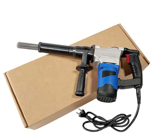Handheld Electric Needle Scaler Electric Needle Derusting Gun, 1100W High-Power Pistol Grip Needle Scaler for Removal of Rust, Slag and Paint
