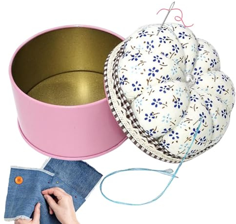 Alfiletero de calabaza,Alfiletero para coser lindo, Porta agujas de coser, Cojín para alfileres de costura en forma de calabaza, almohada para agujas, soporte para agujas, almohadilla de almacenamient