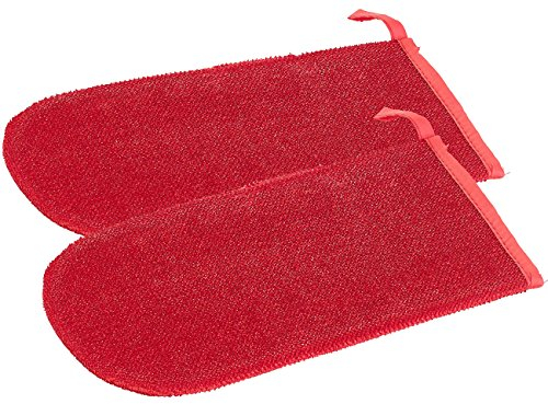 infactory Fusselhandschuh: 2er-Set Doppelseitige Anti-Fussel-Handschuhe für Kleidung, Sofa & Auto (Fusselhandschuh Tierhaare, Tierhaarentferner Handschuh, Haarentfernung)