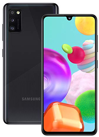 Samsung Galaxy A41 Dual-SIM 64GB + 4GB RAM Factory Unlocked 4G Smartphone (Prism Crush Negro)