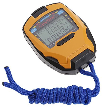Generic 3 Row 100 Lap 1/1000s Digital Sport Counter Timer Cronometro Atletico Professionale