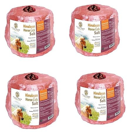 4x Himalayan Animal Horse Lick Pink Salt |Pack of 4 | 4 Unite In One Box |1 to 1.5 kg