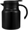 Thermal Coffee Carafe 1000ML Insulated Water Pitcher Stainless Steel Carafe with Detachable Tea Strainer Leak-Proof Vacuum Insulated for Milk Coffee Tea Hot Cold Drinks (1000ml (Black))