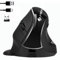 JTD Mouse Senza Fili del Mouse Verticale ergonomico, Ricaricabile 2.4G RF e connessione Bluetooth 4.0 Wireless Optical Mouse 800/1200/1600/2400 DPI per lancette Piccole (v638-dual mode)