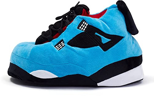 EXIGENT Extra Bottom Cushion Sneaker Slippers Kicks Shoes Adult | Men and Women | One Size Fits Most Christmas Summer (Blue_2)