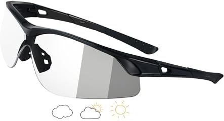 Eaglens.54 OSHA - Gafas balísticas para el cuidado de la salud para caza y tiro, gafas tácticas militares de seguridad fotocromáticas antivaho que proporcionan protección ocular para campos de tiro