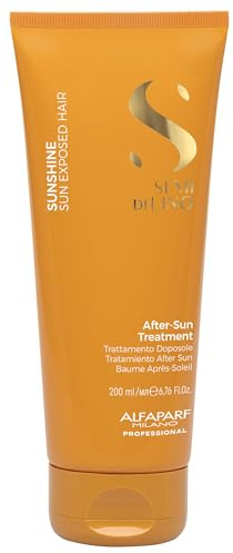 Alfaparf Milano| Semi di Lino Sunshine|After-Sun Treatment - Trattamento restitutivo per capelli stressati da sole, cloro e salsedine, 200ml