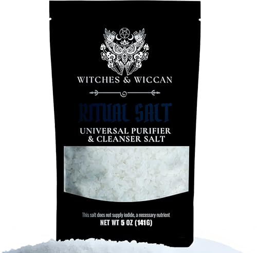 Witches & Wiccan Sea Salt, Purification, Cleansing & Protection, 5 oz Bag