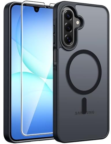 FNTCASE for Samsung A17 Phone Case: for Samsung A16 Phone Case [Compatible with Magsafe] Matte Translucent Cover [Screen Protector] Military Grade Protection for A17&A26 5G 4G Cases