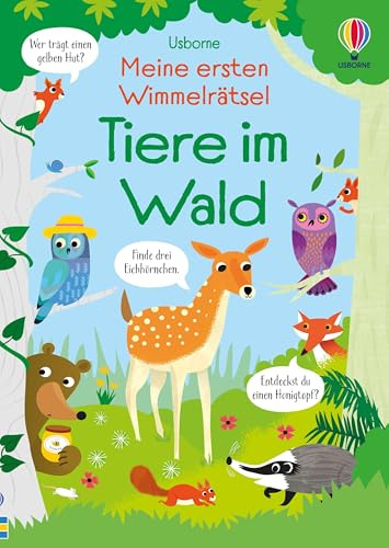 Meine ersten Wimmelrätsel: Tiere im Wald: Wimmelbuch mit Such- und Zählaufgaben – vielfältige Motive mit Waldtieren – für Kinder ab 4 Jahren (Meine-ersten-Wimmelrätsel-Bücher)
