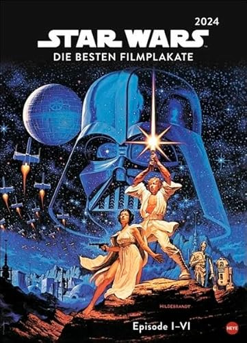 Les plus belles affiches de la saga dans un grand calendrier. Affiches de cinéma légendaires dans un calendrier mural XXL. Un must pour les fans de Star Wars !