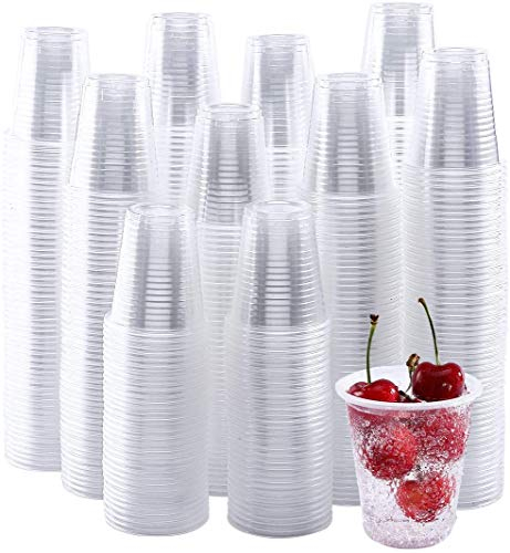 Aspect Plastic Cups Disposable - 1000 Pcs, 7 Oz Clear Plastic Glasses Perfect for Water Coolers, Drinking Events, Travel, Offices, Home, Party, Wedding, Cocktails, Christmas, Beverages, Picnic