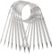 Edelstahl Rundstricknadeln 80 cm, 8 Stück Rundstricknadel Set Stricknadeln Garnnadeln Verschiedene Größen Häkelnadeln Stricknadeln Set mit Metalldraht (2mm/2,5mm/3mm/4mm/5mm/6mm/7mm/8mm)
