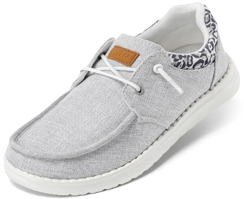 STQ Women Slip On Loafer Shoes Fashion Lightweight Breathable Low-top Arch Support Orthopedic Work Moccasins Driving Shoes Comfortable Walking Safety Ladies Casual Trainers Memory Foam