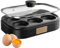 SYFUNLV Multifunktionale Bratpfanne,Frühstückspfanne,Elektrische Pfanne,900 Watt,Uniform Fire Spiegeleipfanne Induktion Pan mit 6 fächern - Spiegeleier Pfanne mit Mulden für Eier (schwarz)