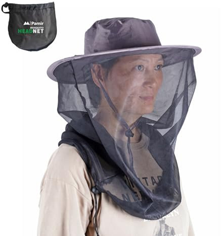 Mosquito Net Hat with UPF 50+ Sun Protection, Bug Net for Head