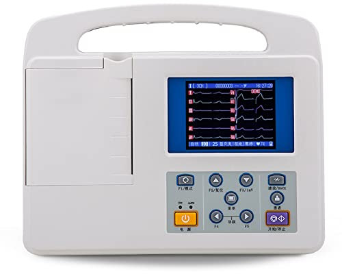 12 Channel ECG Monitor - Portable Touch Screen Electrocardiograph with PC Software - Digital EKG Device for Accurate Heart Health Monitoring