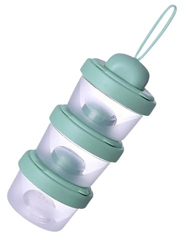 Toddmomy Boîte Pour Lait Poudre Avec Entonnoir Pour Faciliter Versement Compartiments Empilables Pour Aliments